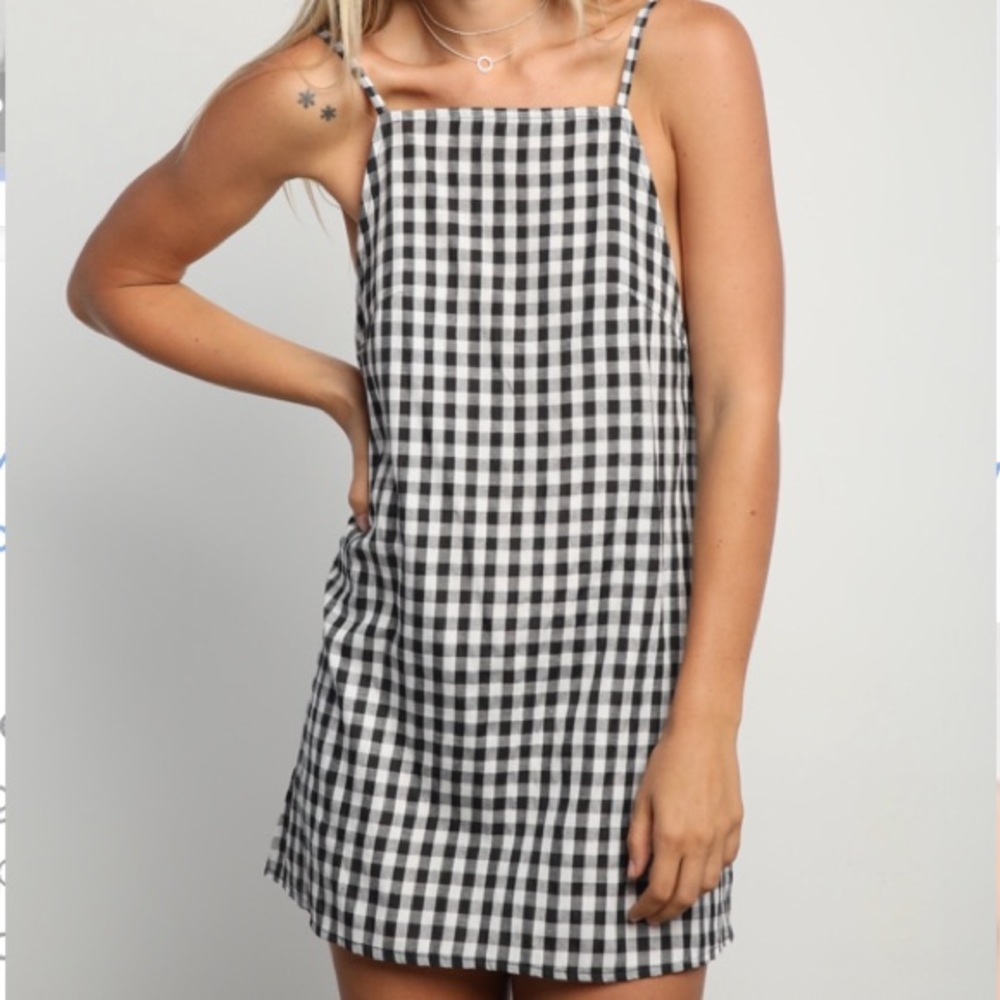 Lylia Gingham Mini Dress -Small